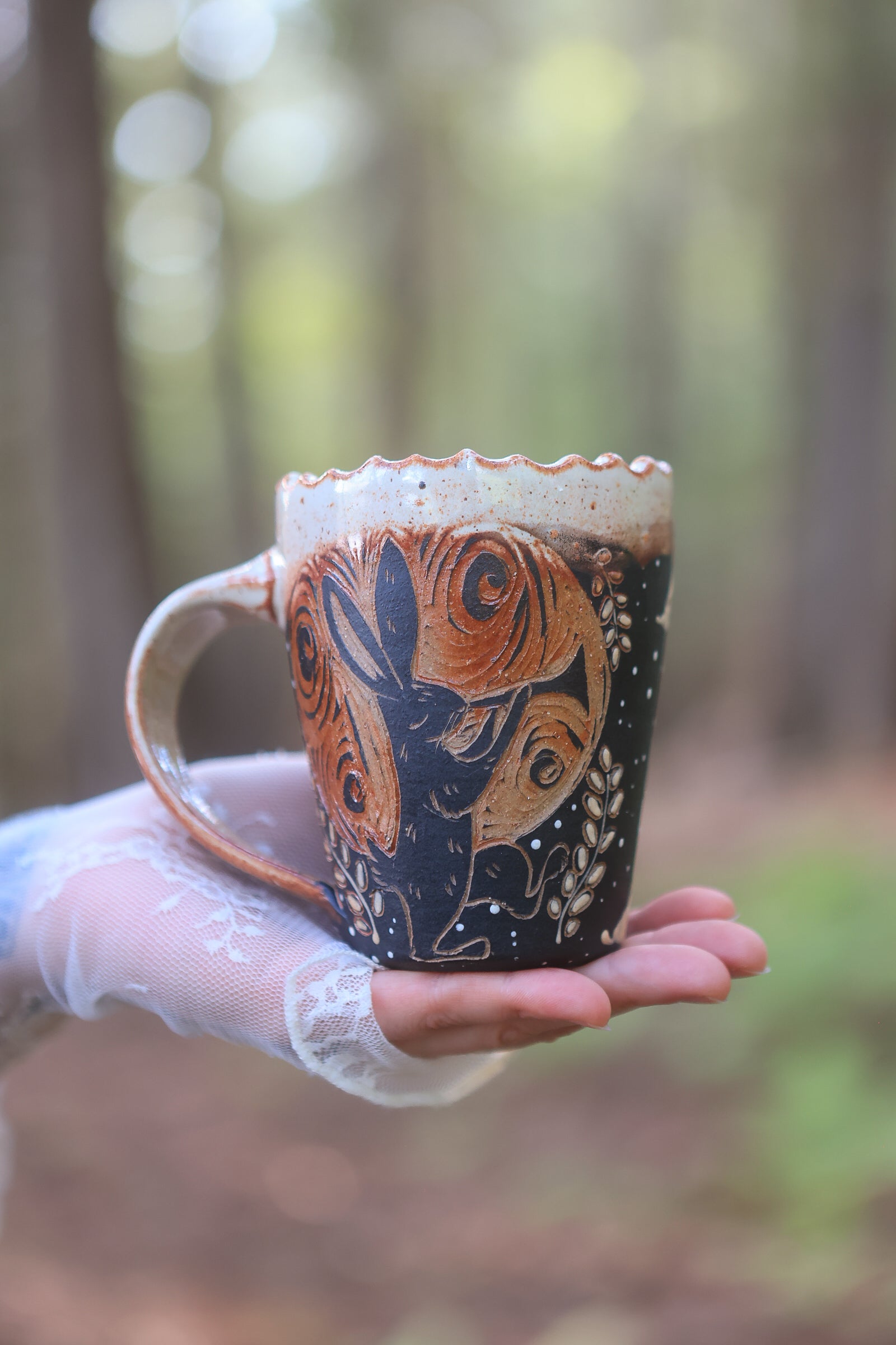 44 Moonlit Hornblower Mug 12 oz