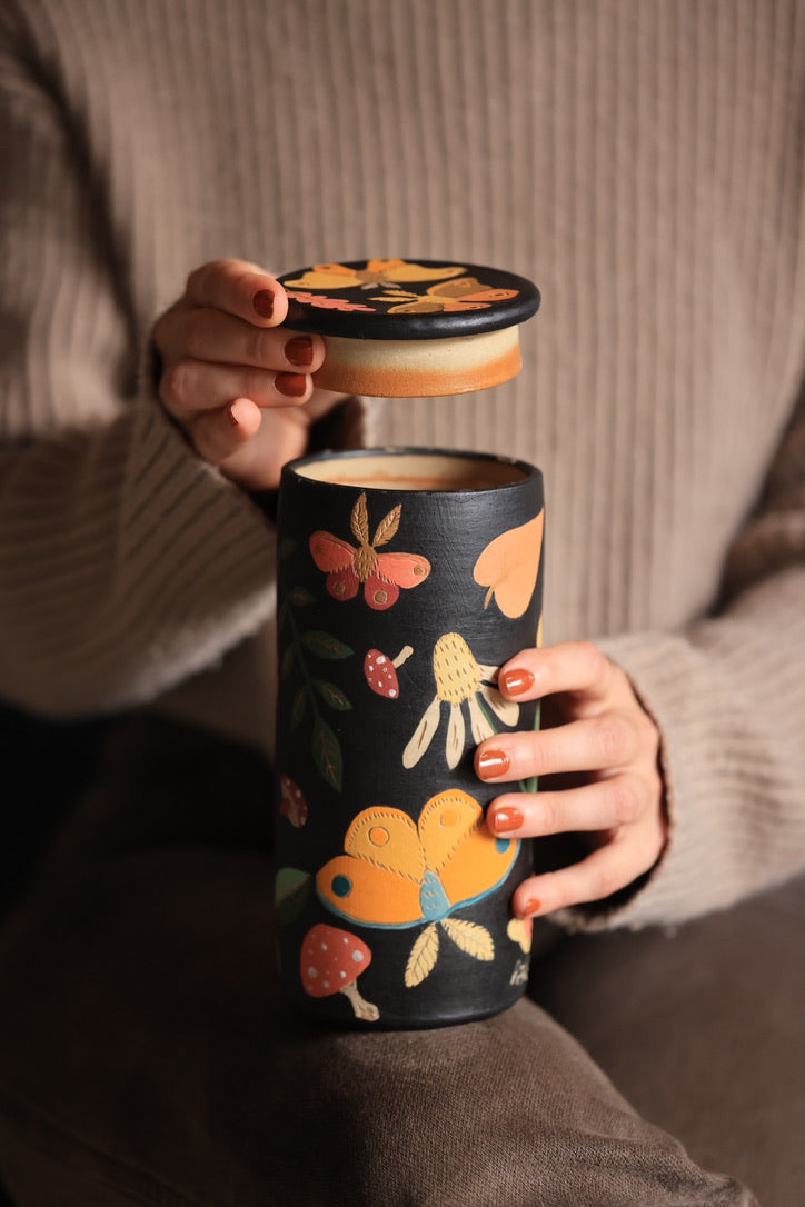 Autumnal Whispering Wood Canister Jar
