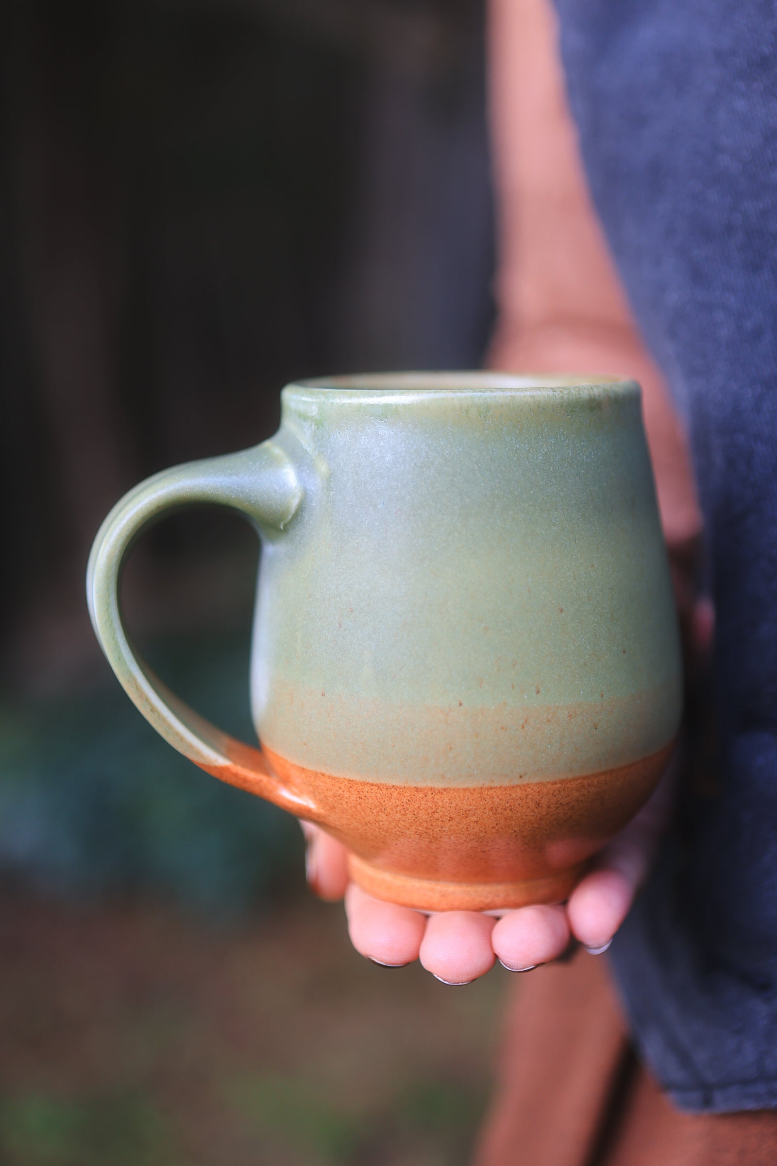 19 Porcelain Autumn Forest Folkware Mug 15 oz