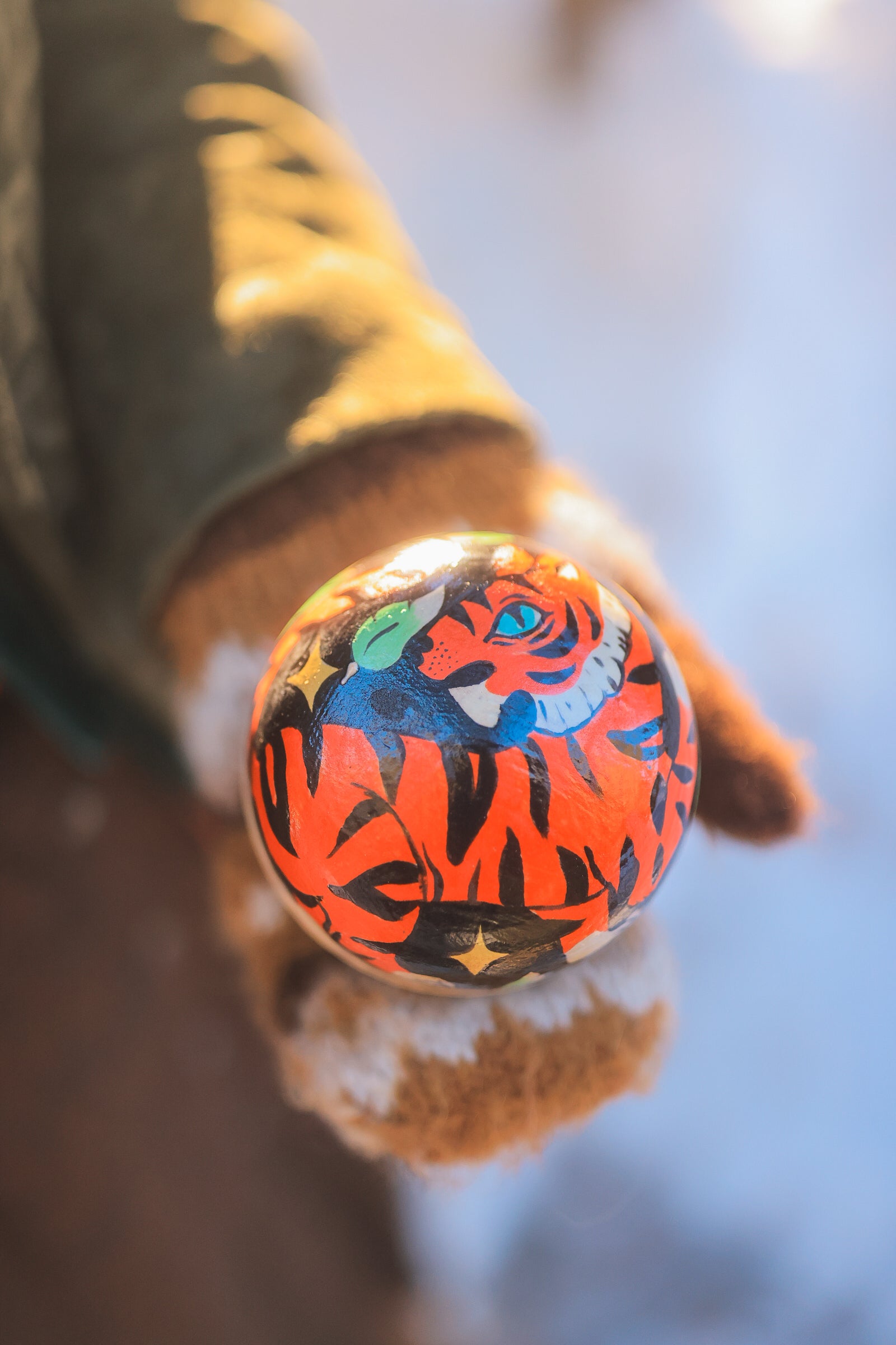 Painted Midnight Tiger of Jhasa Jewelry Box