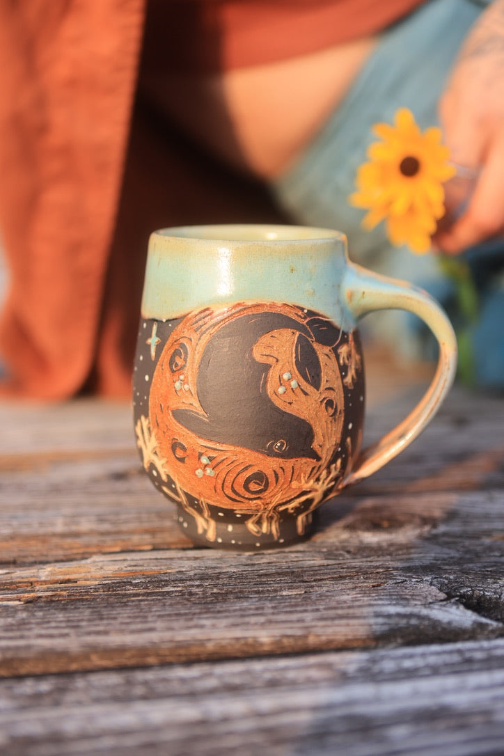 35 Moonlit River Dolphin Mug 16 oz