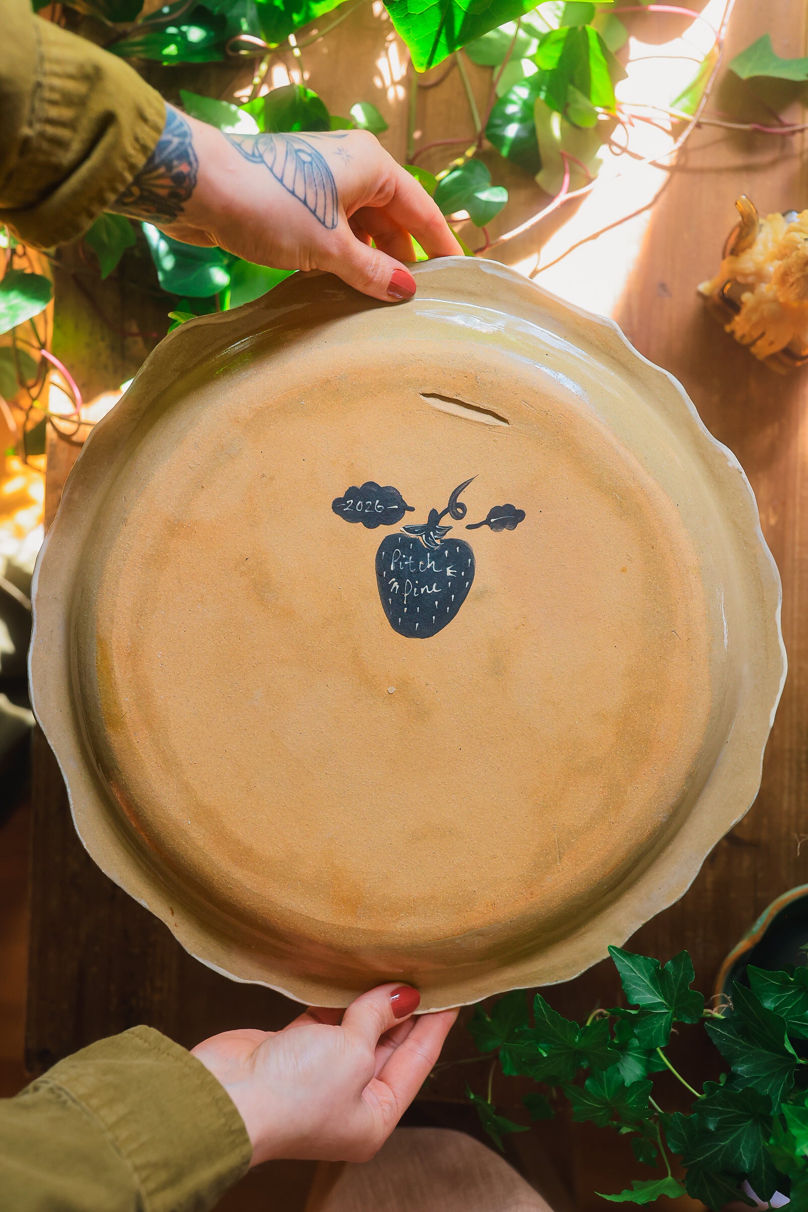 Painted Bunny Sorcerer Platter