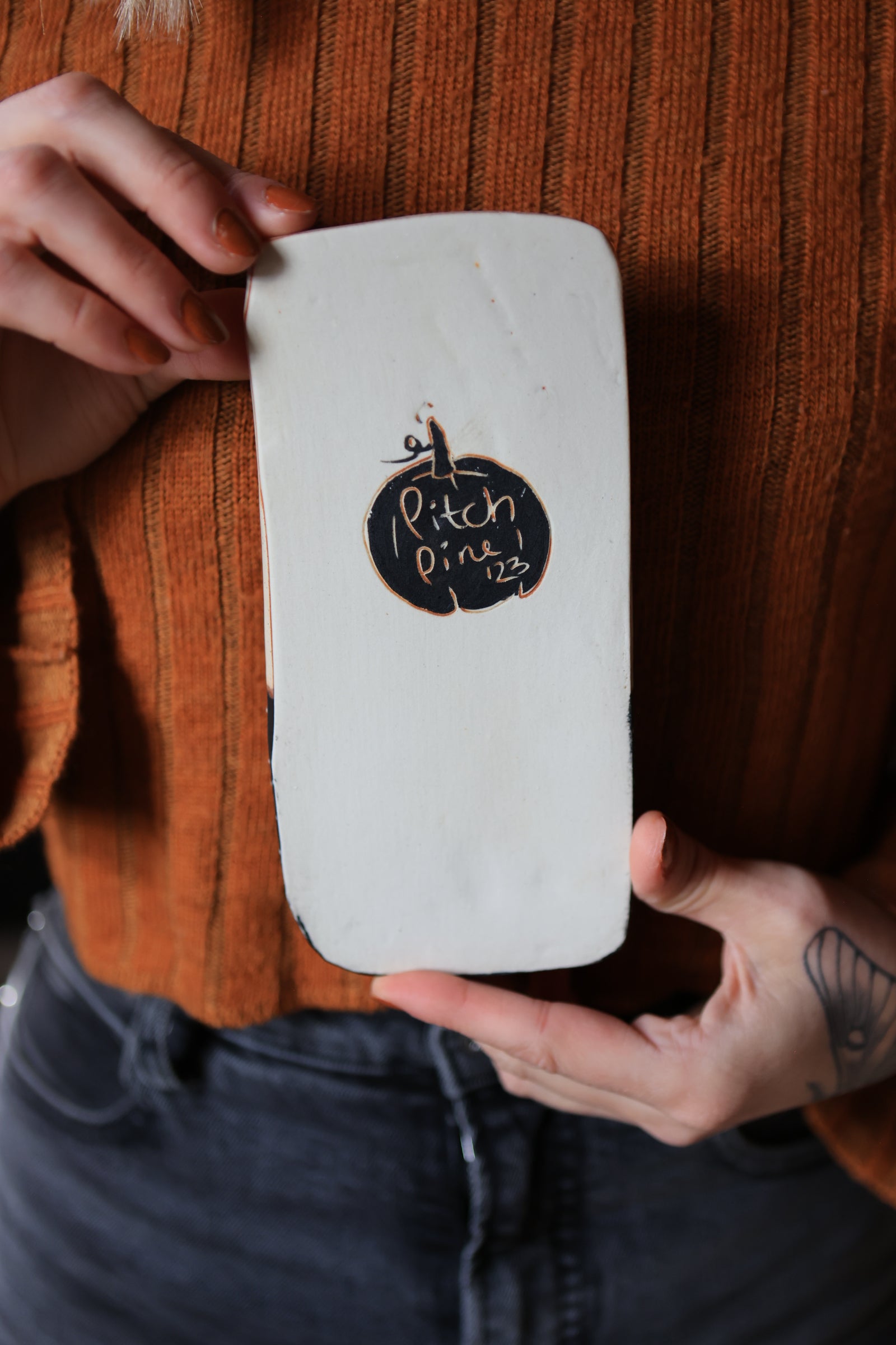 Midnight Moth Porcelain Paint Palette