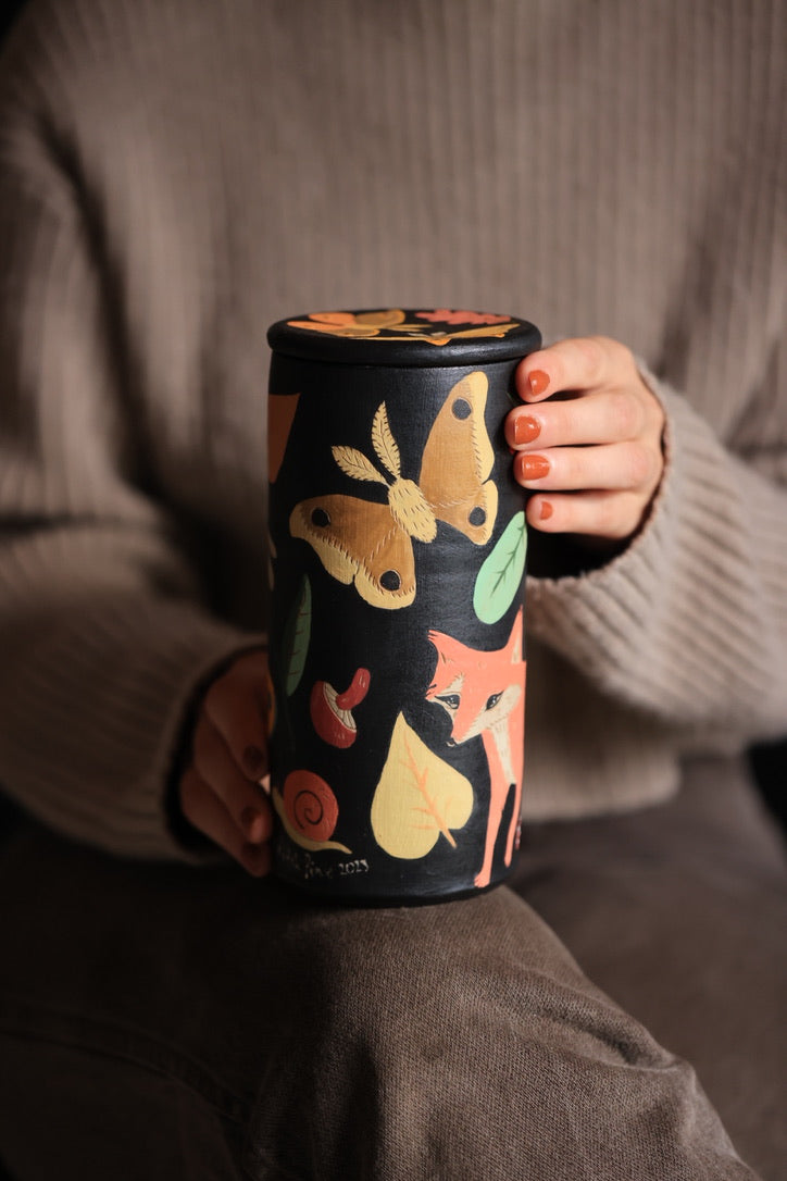 Autumnal Whispering Wood Canister Jar