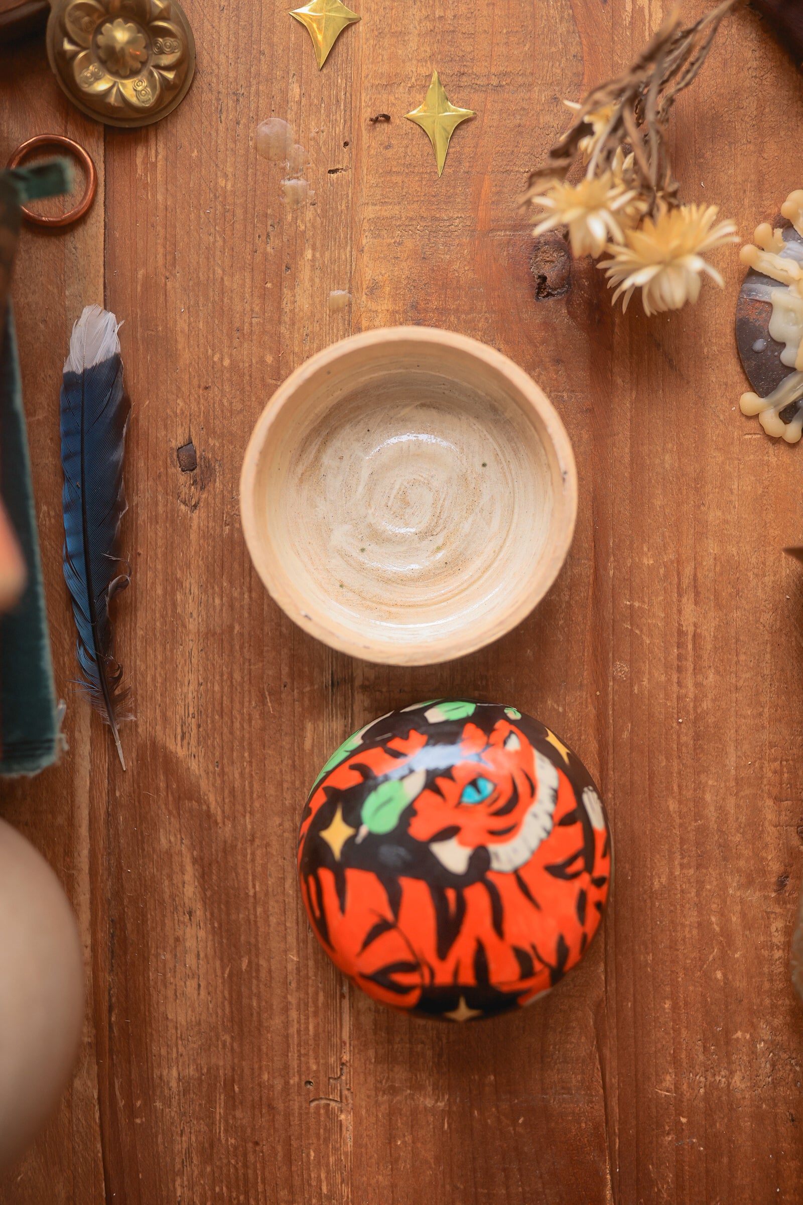 Painted Midnight Tiger of Jhasa Jewelry Box