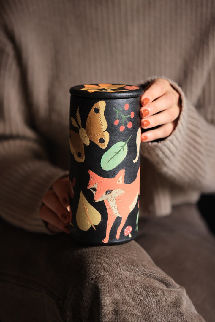 Autumnal Whispering Wood Canister Jar