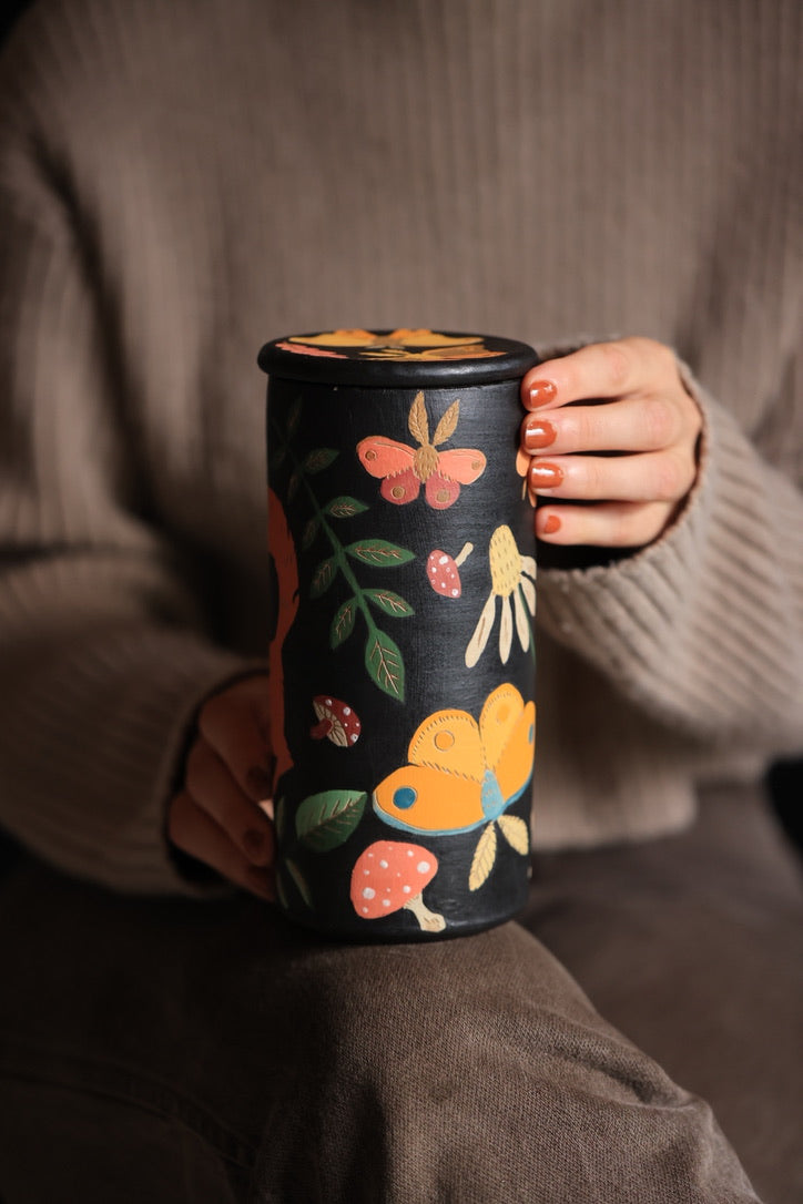Autumnal Whispering Wood Canister Jar