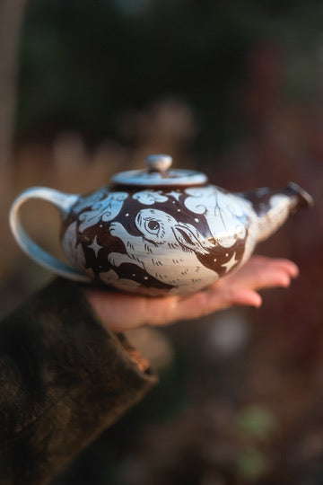Nocturnal Foragers Teapot in Glazed Autumn&