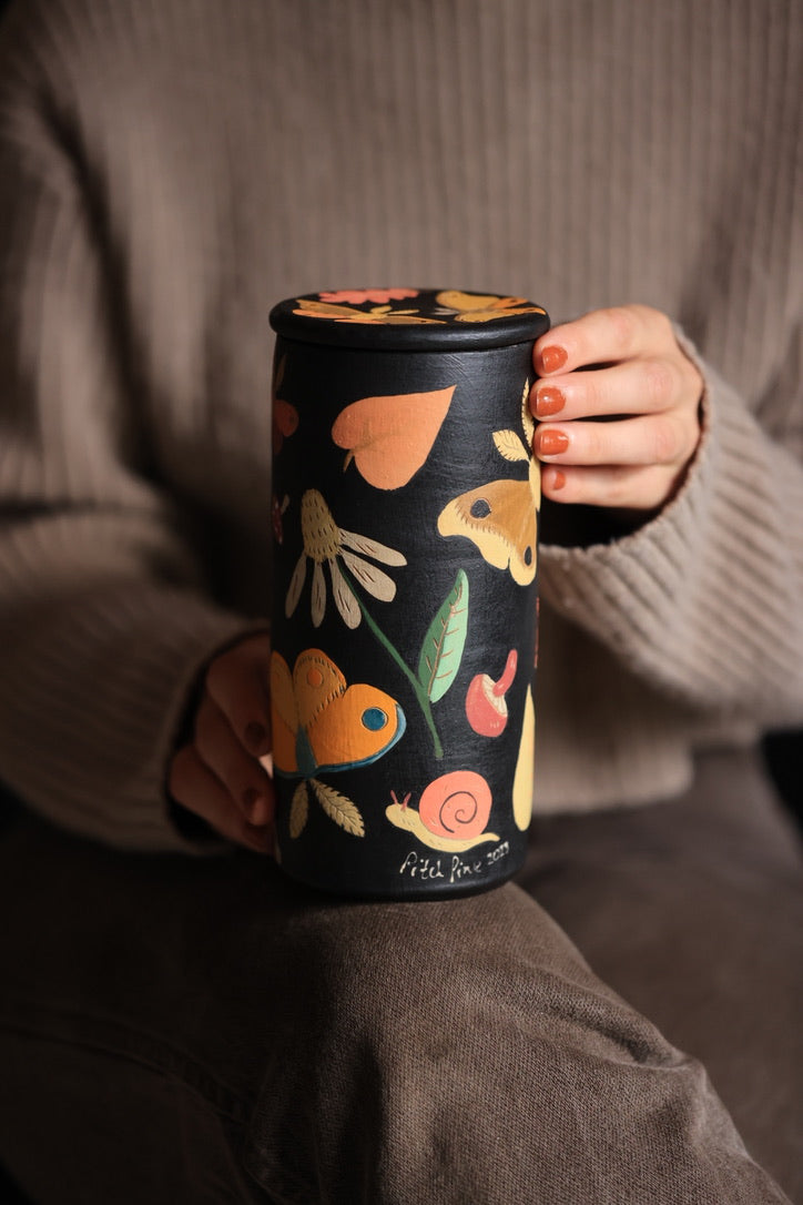 Autumnal Whispering Wood Canister Jar
