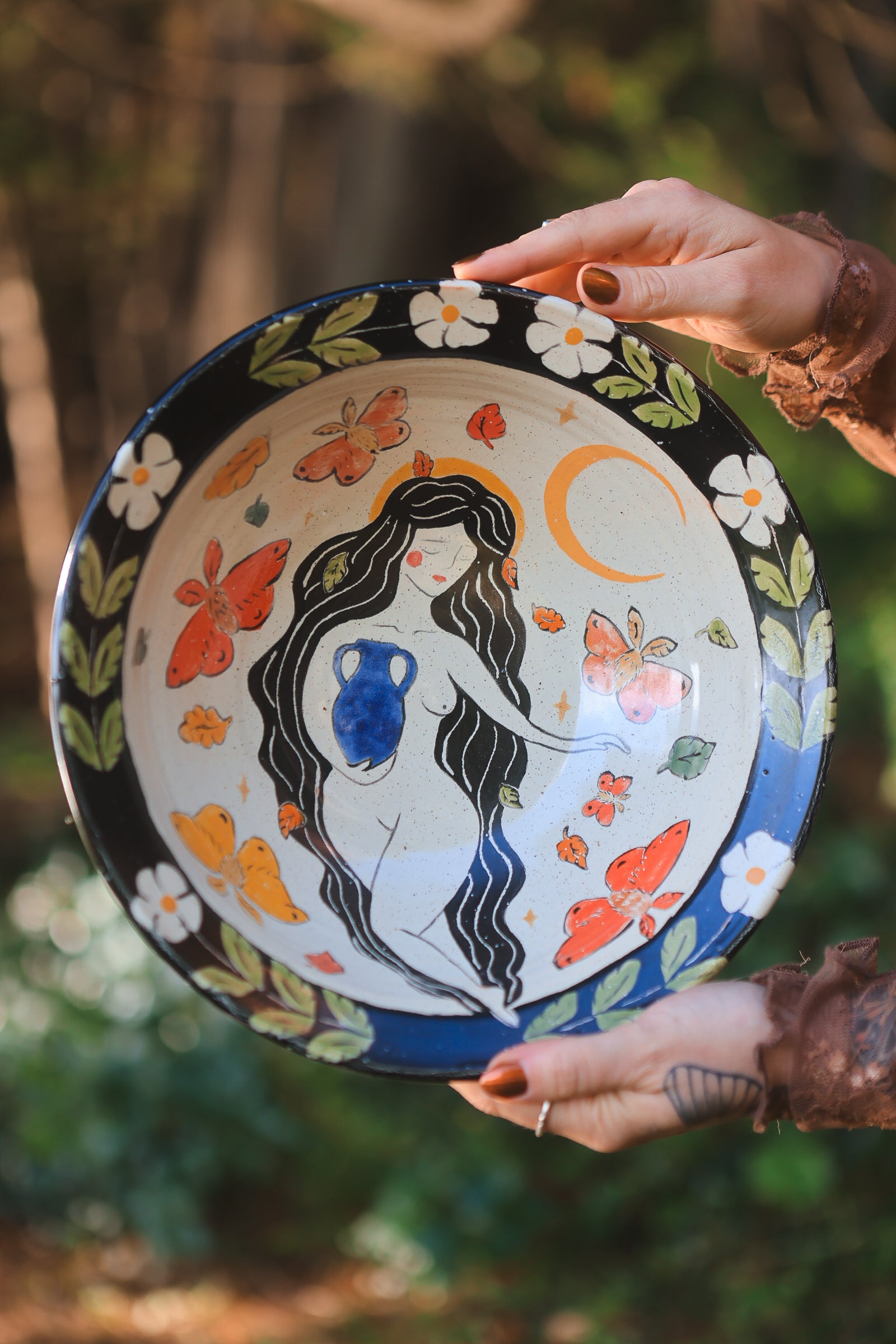 The Autumn Goddess of Arthuria Bowl in Porcelain
