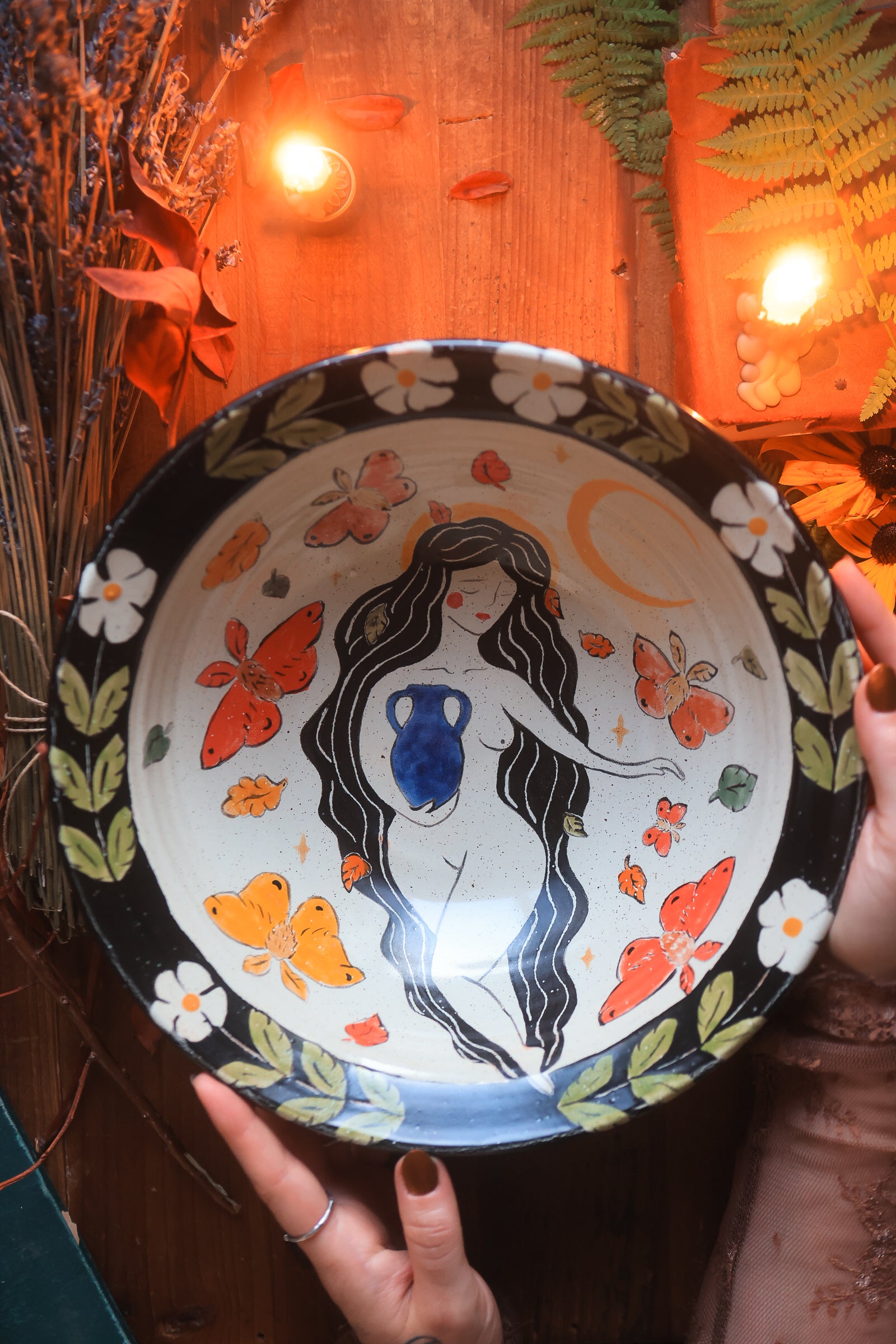 The Autumn Goddess of Arthuria Bowl in Porcelain