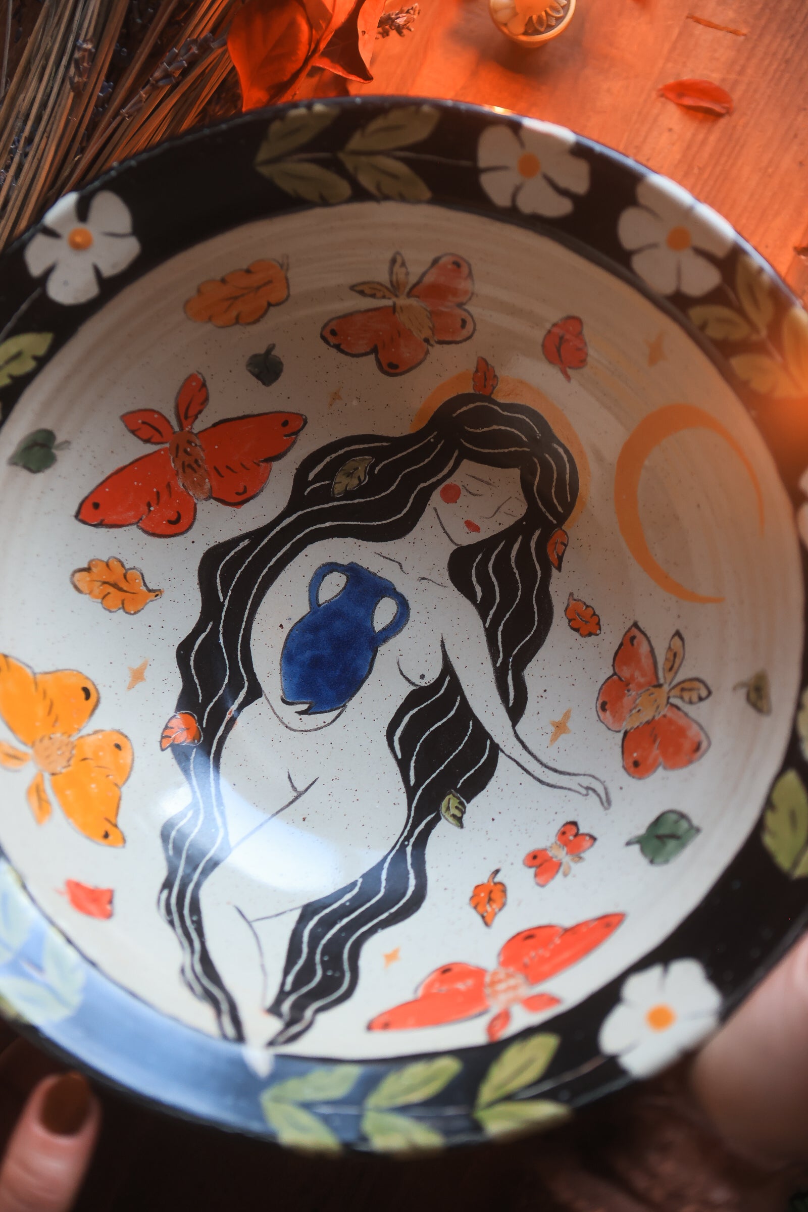 The Autumn Goddess of Arthuria Bowl in Porcelain