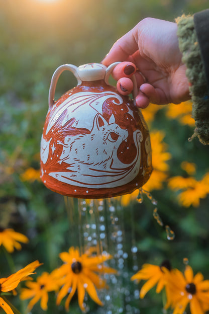 Autumn Night Flyers Rain Pot in Terracotta