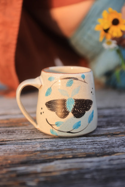57 Painted Summer Moths Folkware Mug 12 oz