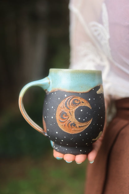35 Moonlit River Dolphin Mug 16 oz