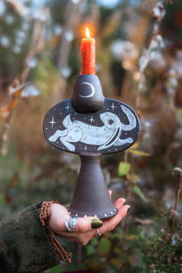 Star-Crossed Rabbits Candle Holder in Umbra