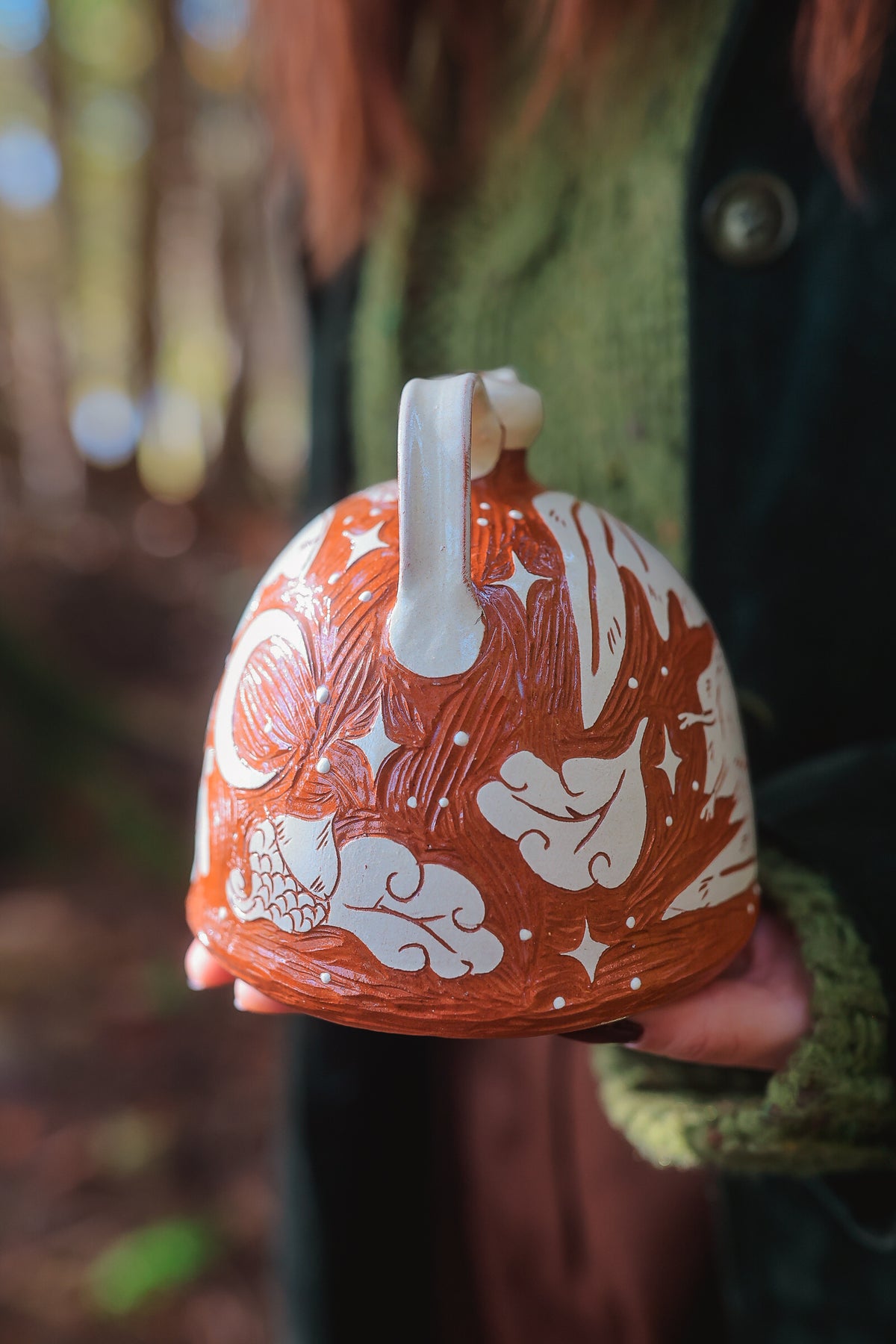 Autumn Night Flyers Rain Pot in Terracotta