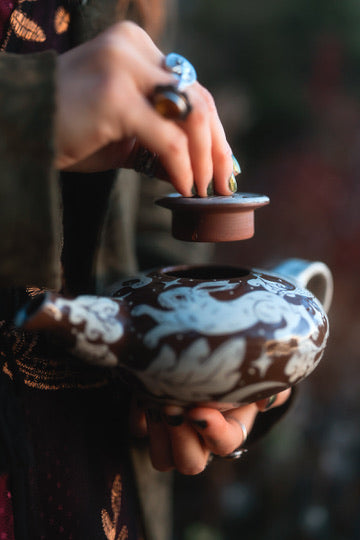 Nocturnal Foragers Teapot in Glazed Autumn&
