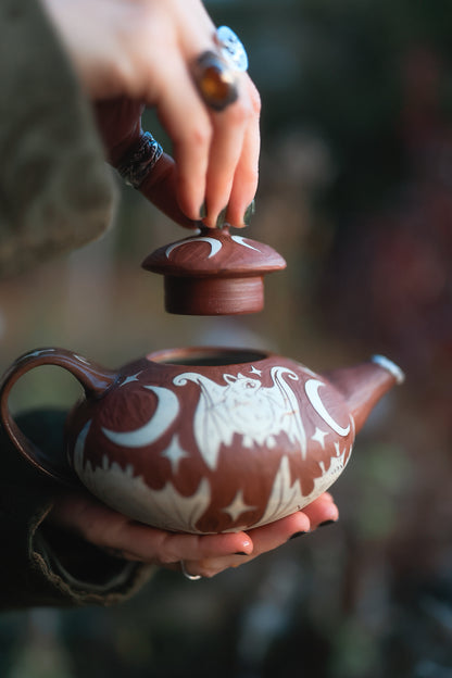 Bats of Morwain Teapot in Autumn’s Wood
