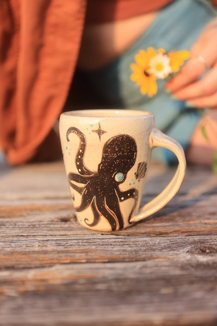 15 Painted Ink Octopus Explorers Mug - 10 oz