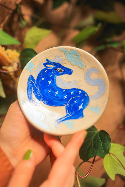 Little Starry Blue Pony Dish