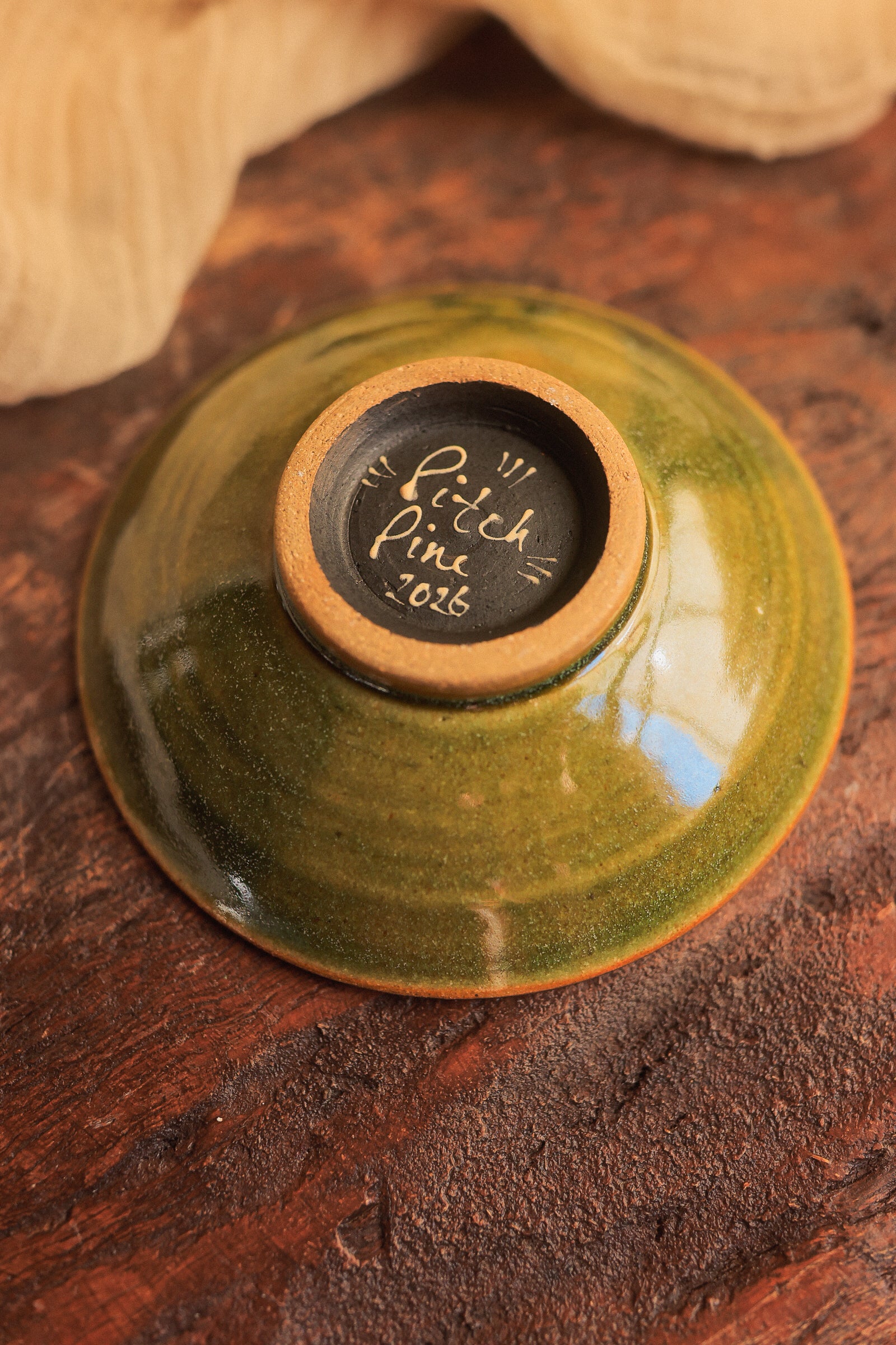 Painted Rosy Midnight Moths Trinket Dish