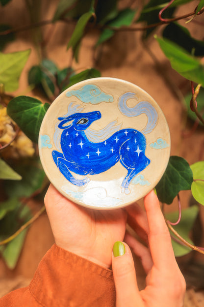 Little Starry Blue Pony Dish