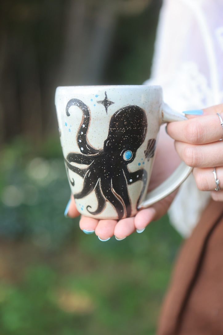15 Painted Ink Octopus Explorers Mug - 10 oz