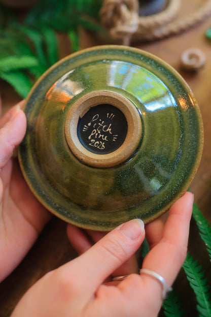 Painted Midnight Luna Moth Trinket Dish