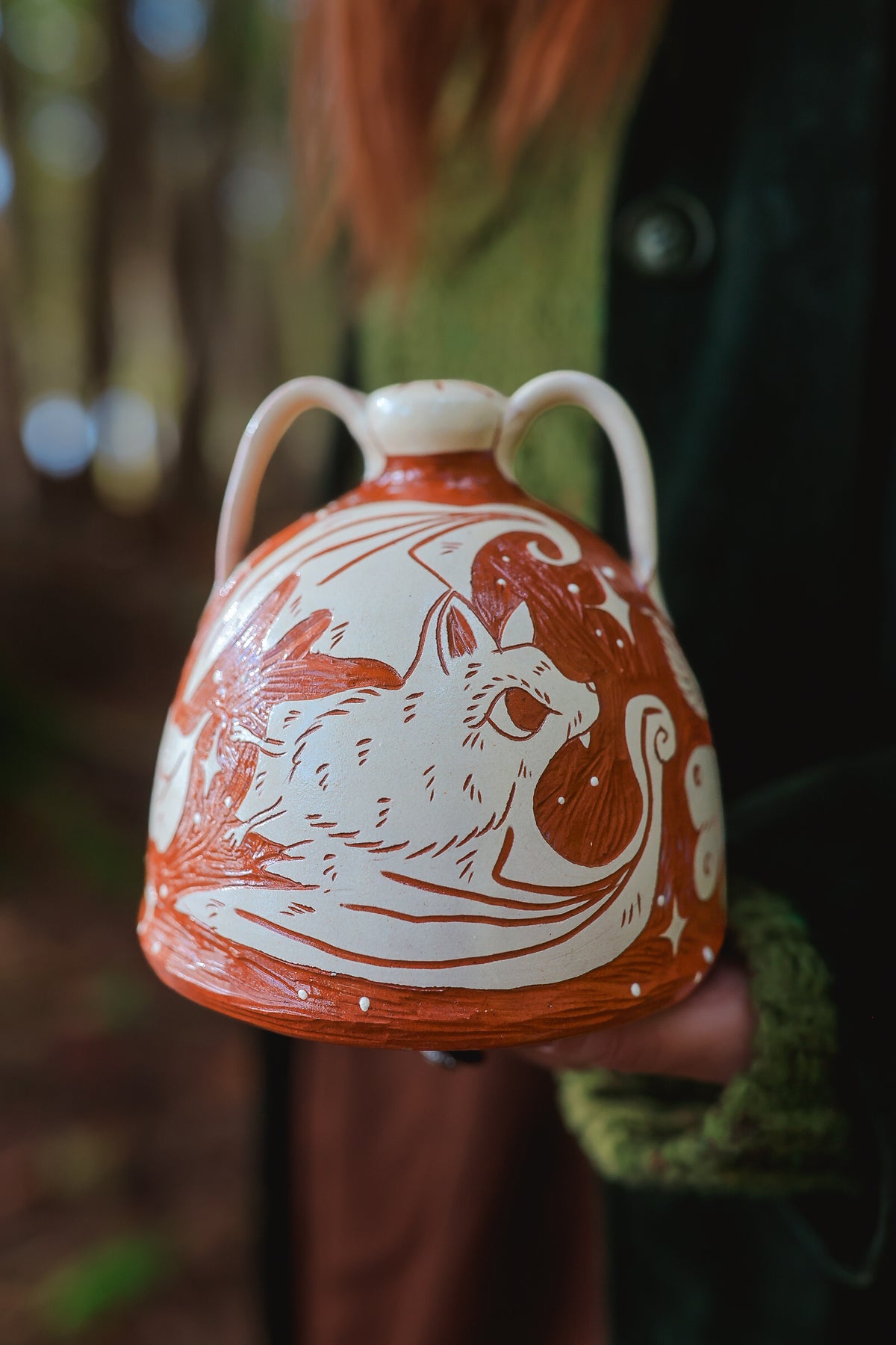 Autumn Night Flyers Rain Pot in Terracotta
