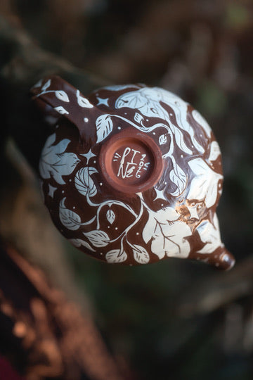 Enchanted Meadow Moths Teapot in Glazed Autumn&