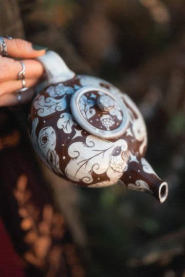 Nocturnal Foragers Teapot in Glazed Autumn&