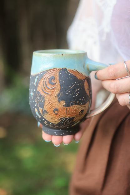 7 Moonlit Manta Ray Mug 16 oz