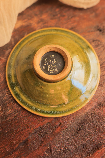 Painted Midnight Luna Moth Trinket Dish