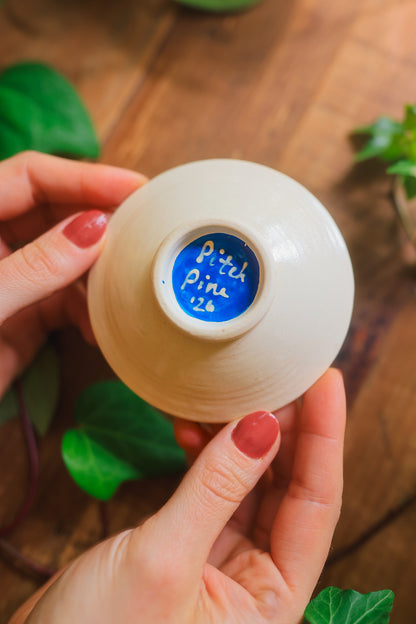 Porcelain Meadow Moth Dish in Washed Cobalt
