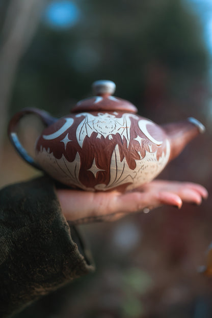 Bats of Morwain Teapot in Autumn’s Wood
