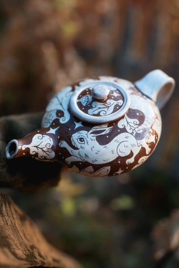 Nocturnal Foragers Teapot in Glazed Autumn&